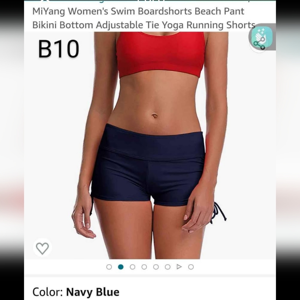 MiYang Navy Blue Swim Boardshorts